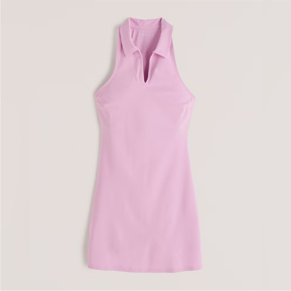 Abercrombie & Fitch Light Pink Halter Mini Dress